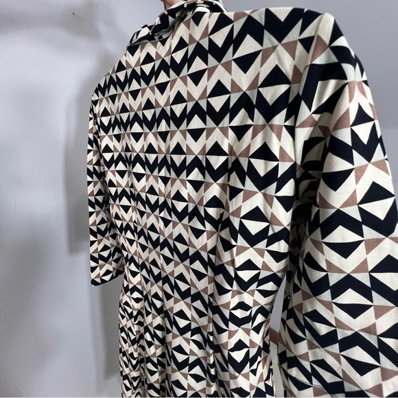 J. McLaughlin Catalina Cloth Womens Dress Geometric Career Summer 70s Revival - Picture 6 of 15